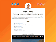 Tablet Screenshot of nigelcopley.com